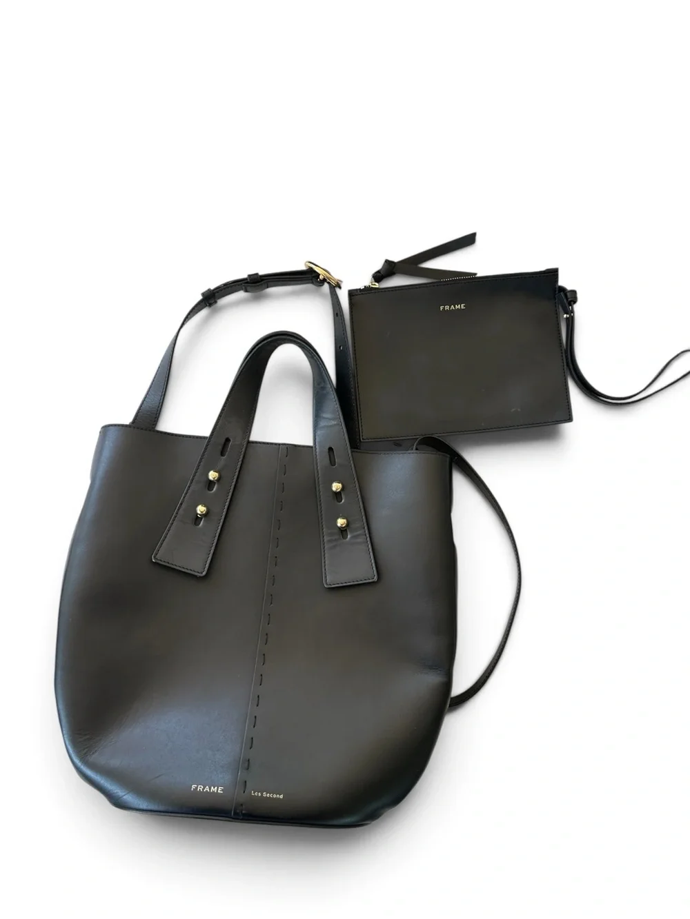 Frame • Les Second Leather Vase Bucket Bag